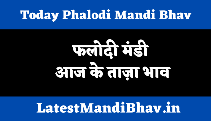 Phalodi mandi ke bhav 01-05-23